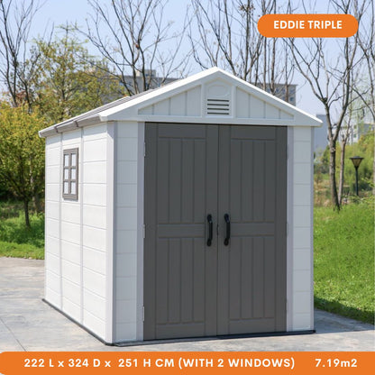 Eddie Outdoor Garden Shed - Double